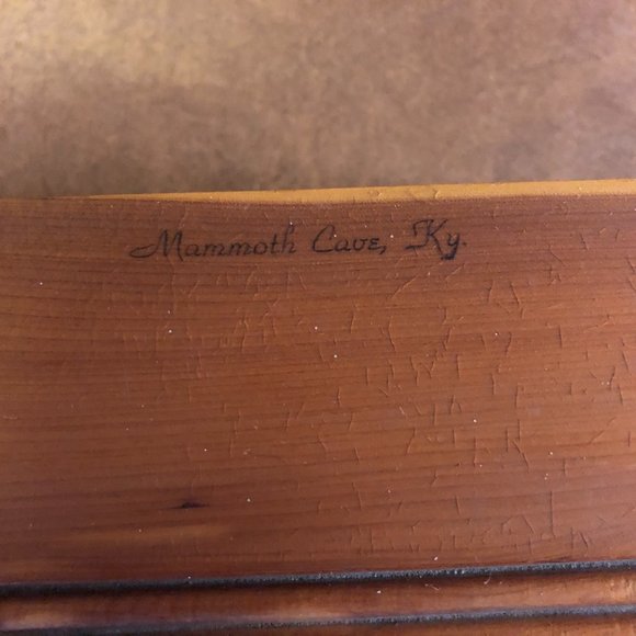 Vintage Mammoth Cave KY Wood Box - Picture 3 of 8